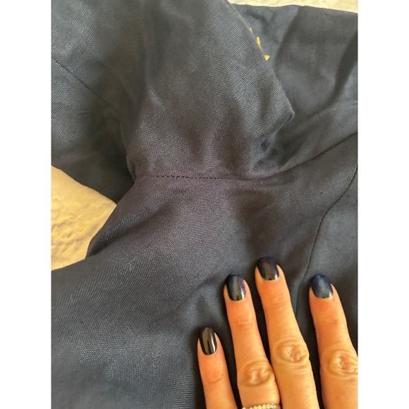 Vintage Fink Modell Sailor Blue Dress with Navigate of Pacific Ocean Buttons XL - Picture 7 of 14